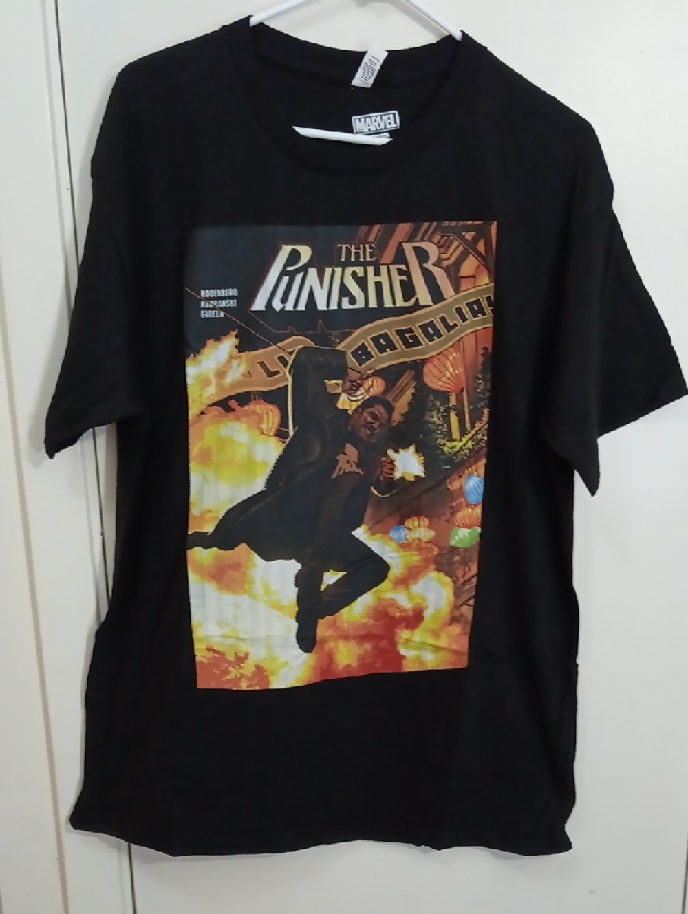 Marvel Black The Punisher Action Graphic Tee